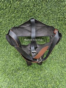 Medieval MF Doom Gladiator Face Mask Mild Steel Handmade <b>Black</b> Finished Armor for Reenactment and Parties Costume for Adult - Product Image 2