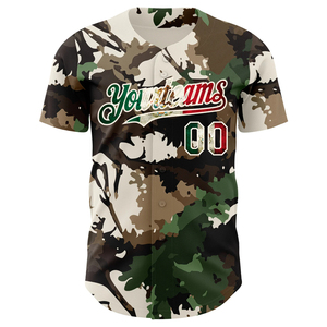 Custom Logo Printed Camo Baseball Jersey Breathable 100% Polyester Short Sleeve Unisex All Seasons Uniform - Product Image 4