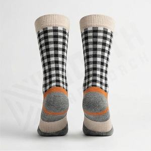 Athletic Sports Breathable <b>Socks</b> Seamless <b>Toe</b> Merino Wool Outdoor Hiking Durable Performance Soft Customized Color Fit Pairs - Product Image 2