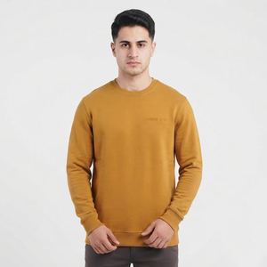 Sweat-shirts à col rond de haute qualité, unis, classiques, pour hommes, avec logo personnalisé, sweat-shirts épais, broderie - Product Image 2