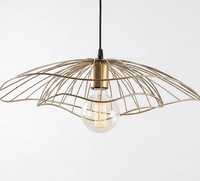 UNICORN HANDICRAFTS Luminaire suspendu en métal doré et noir en forme de dôme |   Lampe suspendue moderne pour cuisine et salle à manger
