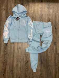 Chándal cortavientos personalizado de 2 piezas, chándal de algodón con cremallera reflectante, pantalones de chándal, chándales de Fitness para correr para hombres - Product Image 3