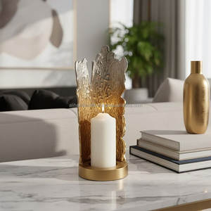 Ginko Leaf Vintage Brass <b>Tealight</b> <b>Holder</b> - Express Production Decorative Metal Votive Stand - Indian Exporter Wholesale Supplier - Product Image 4