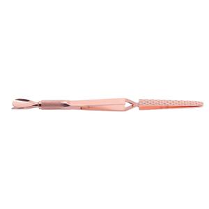 Precision Nail Shaping Clip Dual-End Stainless Steel Nail Shaping <b>Tool</b> for Manicure with Textured Grip and <b>Cuticle</b> Cleaner Head - Product Image 1
