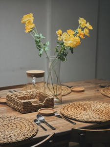 Manteles Redondos Hechos a Mano de Poliéster y Algodón, Accesorios Tradicionales Vietnamitas para Mesa de Comedor, de Vietnam - Product Image 5