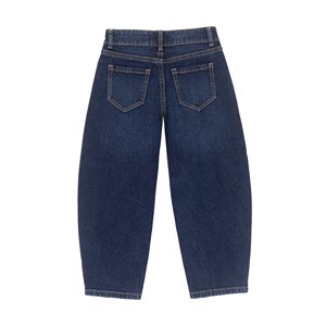 Pantalones Vaqueros de Cintura Alta y Pierna Ancha, Corte Regular, Estilo Casual con Parches, Cierre de Cremallera, Mezcla de Spandex/Algodón, Lavado Claro, Jeans para Chicas - Product Image 4