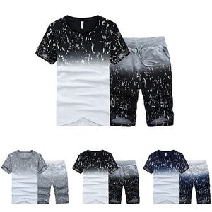 Ensemble décontracté pour homme en deux pièces, chemises à manches courtes thermiques et shorts, costume d'été pakistanais - Product Image 1