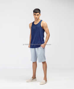 Coton Gym vêtements hommes entraînement sans manches chemise musculation débardeur Fitness vêtements de sport hommes gilets Muscle Singlets débardeur - Product Image 5