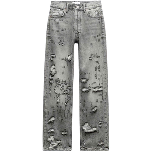 High Quality Women Vintage Natural Denim Skirt Regular Fit Heavy Wash - Product Image 1