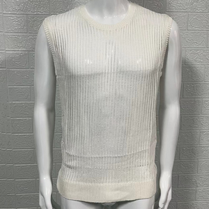 High Quality Men's Tank <b>Top</b> Customized Quick Dry Breathable Spandex/Polyester Knitted Gym Active Wear Workout Running O-Neck - Product Image 4