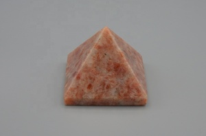 Pyramide de pierre de soleil naturelle, cristal poli, pierre de guérison, décoration de méditation, spécimen minéral, vente en gros - Product Image 2