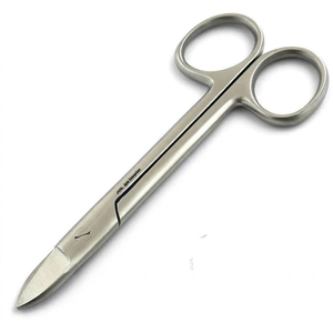 Tijeras Dentales Rectas de 12 cm para Recortar Coronas y Collares, Cortar Alambres y Tejidos, Tijeras Quirúrgicas de Acero Inoxidable, Instrumento Dental - Product Image 4
