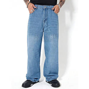 Jean baggy tendance pour jeunes, collection streetwear, coupe droite ample pour un ajustement confortable - Product Image 5