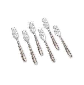 Ensemble de fourchettes à dessert en acier inoxydable, manche poli miroir, passe au lave-vaisselle, petit ensemble de fourchettes à gâteau et à fruits - Product Image 1