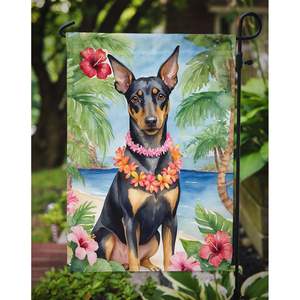 Manchester Terrier luau สวนธงหลากสีตกแต่งลานแบนเนอร์สำหรับชานบ้านงานศิลปะธงกล่องจดหมายสำหรับเตียงดอกไม้ขนาดสวน - Product Image 3
