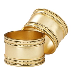 Nuevo diseño, juego de 6 servilleteros de hierro dorado pulido para decoración navideña, decoración de bodas y regalos. - Product Image 2