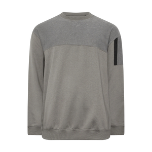 Sudadera de Punto a Cuadros para Hombre, Talla Grande, Cuello Redondo, Mangas Largas, Bolsillo con Cremallera, Transpirable, Antiencogimiento, Lavable a Máquina - Product Image 1