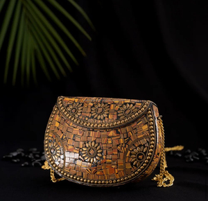 Luxury Metal Mosaic Handmade Clutch Bag Vintage Evening Clutches for Women Girls Wholesale Price Luxury Crafts - Product Image 3