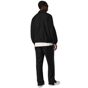 Ensemble de survêtement et pantalon de jogging Smart Piped pour homme, style streetwear décontracté, avec veste zippée, ensemble de survêtement tendance en noir - Product Image 6