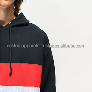 เสื้อมีฮู้ดลายหนาวแบบสวมหัวสีน้ำเงินเข้มสำหรับผู้ชายปักลาย100% ผ้าฝ้ายขนแกะย้อมสีธรรมดาแบบดิจิตอล - Product Image 5