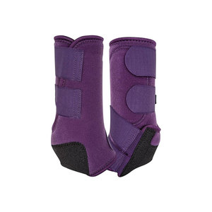 Botas de nailon de alta calidad con diseño floral colorido y ribete turquesa, con soporte envolvente para herraduras de caballo - Product Image 4