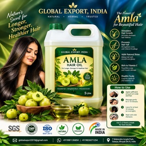 Huile de graines d'Amla indienne pour la croissance des cheveux longs - 100% pure et naturelle, huile végétale pressée à froid, infusée |   OEM 5000mL - Product Image 1