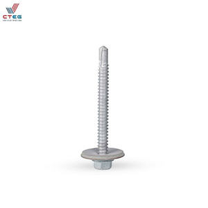 Tornillo de techo galvanizado en caliente de grado industrial para la fijación de techos metálicos en la construcción de cobertizos - Product Image 3
