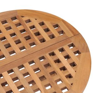Tavolo da giardino pieghevole in legno di Teak massiccio 19.7 "x 19.7" x 19.7 "dimensioni per mobili da esterno - Product Image 5