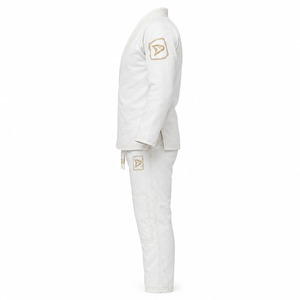 Men's Navy Karate Uniform Quick Dry Breathable Lightweight 100% Cotton Training Suit Logo Print Regular Fit Martial Arts Wear - Product Image 3