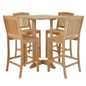 Muebles de un solo asiento, sillas y mesas de madera de teca con un estilo sencillo y moderno para uso en exteriores, duraderos y resistentes a la rotura. - Product Image 5