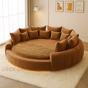 Doze Dome Round Cloud Chaise Lounge Luxe Living Room & Lounge Highlight par Uber Decor - Product Image 6