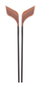 Aluminum Wood <b>Cabinet</b> Handle Leaf Left Right Design Pull Matt Black PVD <b>Gold</b> Rose <b>Gold</b> Glossy Black Wardrobe Door Hardware - Product Image 2