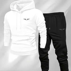 BLIZ SPORTS WEAR - Conjunto Deportivo Personalizado para Hombre, Sudadera con Capucha Azul Rey en Contraste, Ecológico, Holgado, de Invierno, con Logotipo de Alas, 2 Piezas - Product Image 2