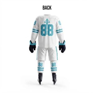 Conjunto de Uniforme de Hockey sobre Hielo RIVIAN ATLANTIC, Impresión por Transferencia de Calor, Color Sólido, Material 100% Poliéster, Calidad Premium para Hombre - Product Image 3