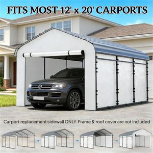 Pannello Laterale Bianco di Ricambio per Tettoia Auto, Copertura Laterale Premium, Pannelli e Lastre di Alta Qualità - Product Image 1