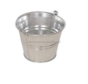 Bucket Garden Accessories <b>Galvanized</b> Planters High Demanding metal decorative <b>Tubs</b> Rustic Metal Garden Buckets For Sale - Product Image 1