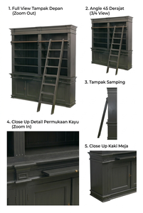 Gabinete de Madera de Teca Sólida, Ecológico y Duradero, Estilo Contemporáneo Minimalista con Acabado Natural para Almacenamiento en el Hogar, Muebles de Interior - Product Image 6