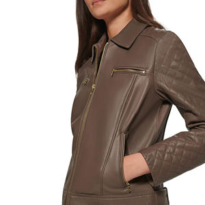 Chaleco de Seguridad de Piel de Vaca Tejida para Mujer, de Primera Calidad, Nuevo, Ajustable, Ecológico, Suave, Transpirable e Impermeable para Otoño - Product Image 5