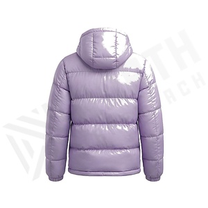 Hooded Waterproof <b>Bubble</b> Thick Quilted Jacket Women's Winter Windproof Polyester Wadding Full Sleeve Regular Length Zipper - Product Image 2