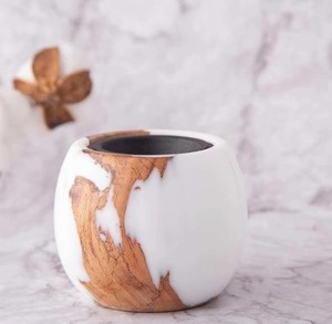 Vintage Style Wooden bakhoor burner Resin Mubakhar holder striped All-season Aromatherapy <b>diffuser</b> Fragrance At Best Price - Product Image 3