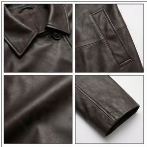 Chaqueta OEM de alta calidad para mujer, prendas de vestir informales para mujer, chaqueta de otoño, chaqueta de gran tamaño para mujer, talla personalizada de cuero 2025 - Product Image 4