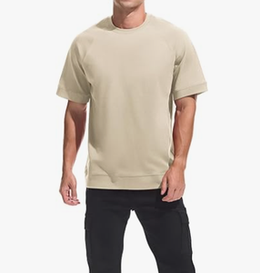 T-shirt Premium pour Homme, Tissu Extensible 100% Coton, Grammage Lourd 180 g/m², Séchage Rapide, Respirant, Décontracté et Sportif - Product Image 2