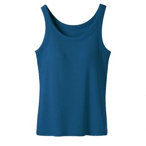 เสื้อกล้ามผู้ชายสีน้ำเงินล้วน คอกลม แห้งเร็ว สวมใส่สบาย เหมาะสำหรับออกกำลังกาย ผลิตจากผ้าโพลีเอสเตอร์ถัก แบบไม่มีแขน รุ่นใหม่ปี 2026 - Product Image 1