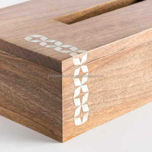 Boîte à mouchoirs en incrustation de vadrouille classique faite à la main écologique de haute qualité Logo personnalisé couleur étui à serviettes décoratif pour Eid Ramadan - Product Image 3