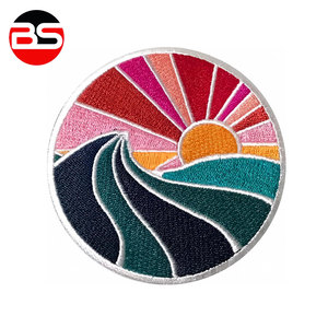 Parche Bordado Adhesivo de Borde Merrow de Color Sólido, Diseño Más Reciente, Más Vendido, Bajo MOQ - Product Image 4