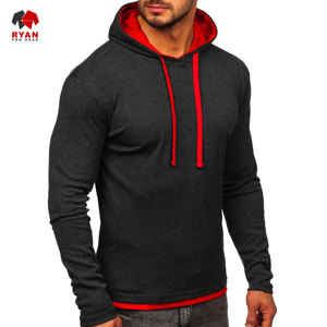 Sudadera con Capucha para Hombre Ryan Pro Gear con Logotipo Personalizado en la Parte Delantera, 100% Algodón Felpa, Corte Regular, Invierno, Suministro ODM OEM - Product Image 1