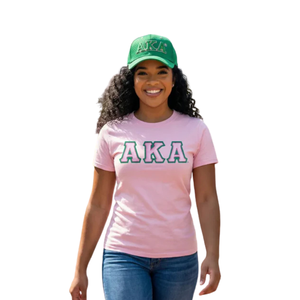 Gorra de Béisbol Ligera y Transpirable con Malla Verde y Rosa, Bordado de Letras Griegas, Ajustable, para Mujer, Casual, para Exteriores - Product Image 3