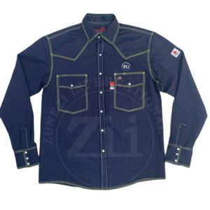 Vêtements de travail de sécurité haute visibilité australiens, résistants au feu, au pétrole et au gaz, en coton fluorescent FR, manches décontractées - Product Image 3