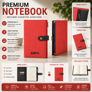 Libreta A5 de Cuero PU Premium con Logotipo Personalizado, Encuadernación Cosida, 192 Páginas, Impresión en Relieve y Serigrafía, para Promoción y Regalos - Product Image 2