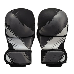 Guantes de MMA de cuero de alta durabilidad con máxima estabilidad y acolchado extra grueso para sparring y artes marciales. - Product Image 2